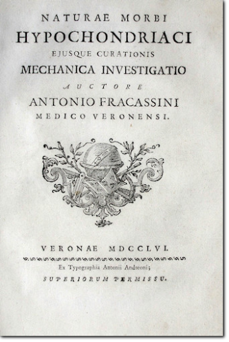 FRACASSINI. Naturae Morbi Hypochondriaci... 1756