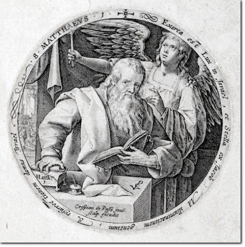 DE PASSE. S. Matthaeus (San Matteo). 1590 ca. 