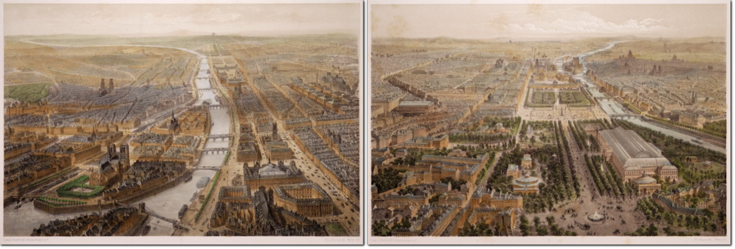 BENOIST. Paris en 1860. 1861. Litografie