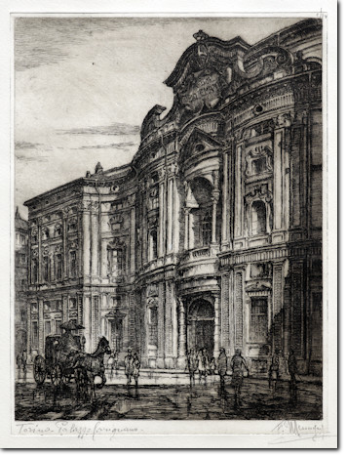 MENNYEY. Torino - Palazzo Carignano. 1930 ca, 