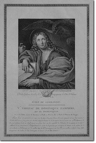 BERSENIEFF. San Giovanni evangelista. 1786