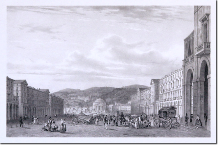 DEROY - CHAPUY. Torino - Piazza Vittorio Veneto. 1845