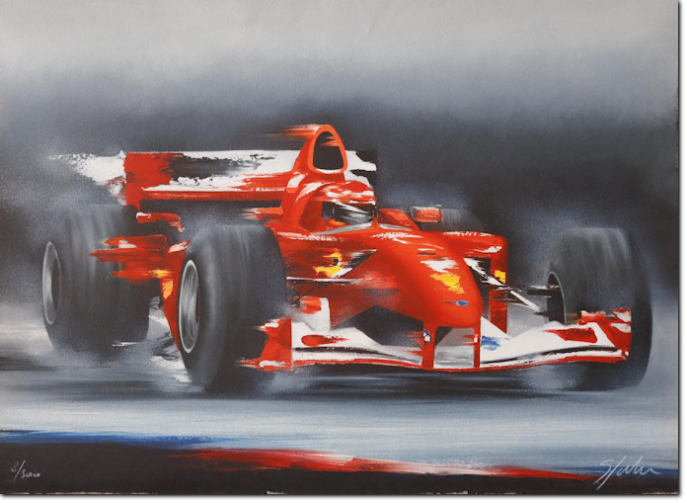 SPAHN. Ferrari F1. 2002. Litografia